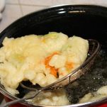 fried zucchini flowers in batter