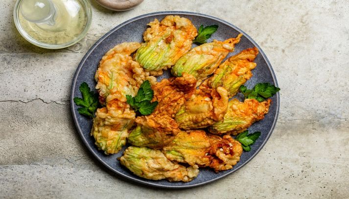 Fiori di zucca fritti