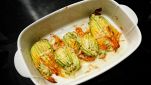 Ricetta fiori di zucca ripieni al forno