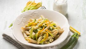 Penne ai fiori di zucca e panna