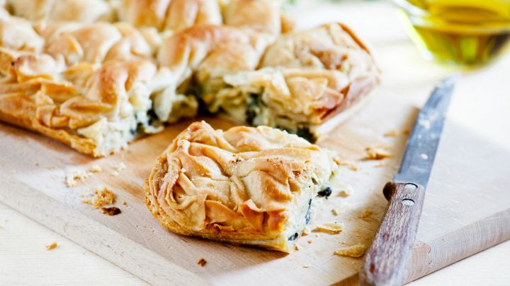 Torta ligure di riso e bietole