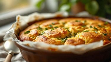 Tortino soffice di zucchine tagliato a porzioni