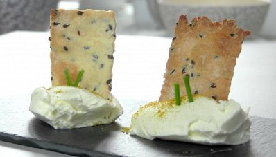 Crackers con farina di ceci