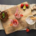 Ingredienti per caipirinha alla fragola