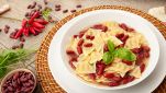 Zuppa di pasta e fagioli rossi