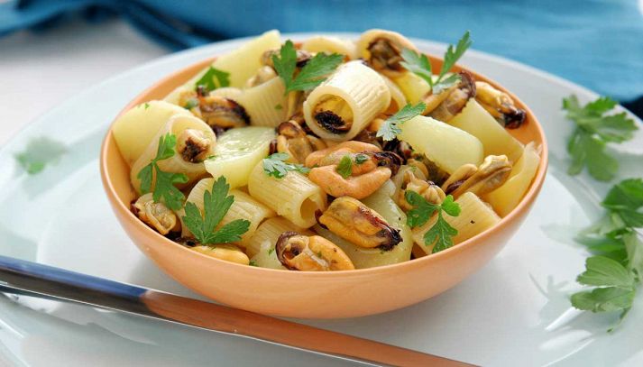 paccheri con cozze