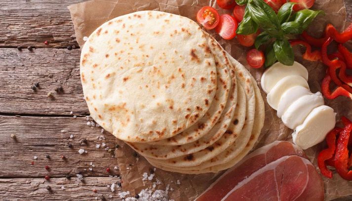 Piadina romagnola fatta in casa