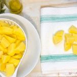 Asciugatura delle patate crude