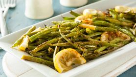 Fagiolini al forno con aglio e limone