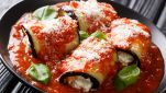 Involtini di melanzane con pomodoro e ricotta
