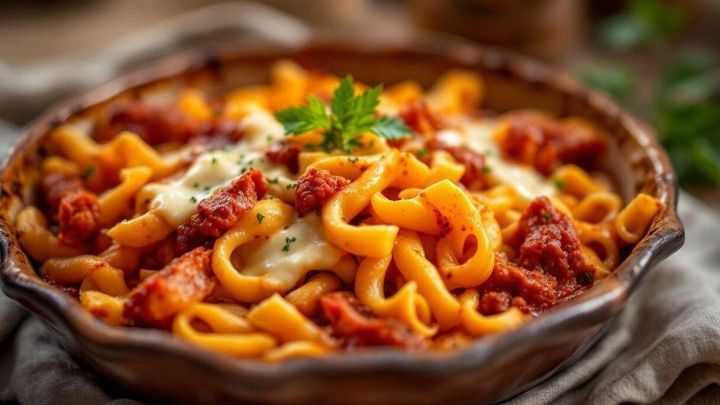 Pasta al forno con ragù