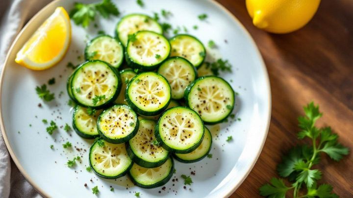 Zucchine crude marinate