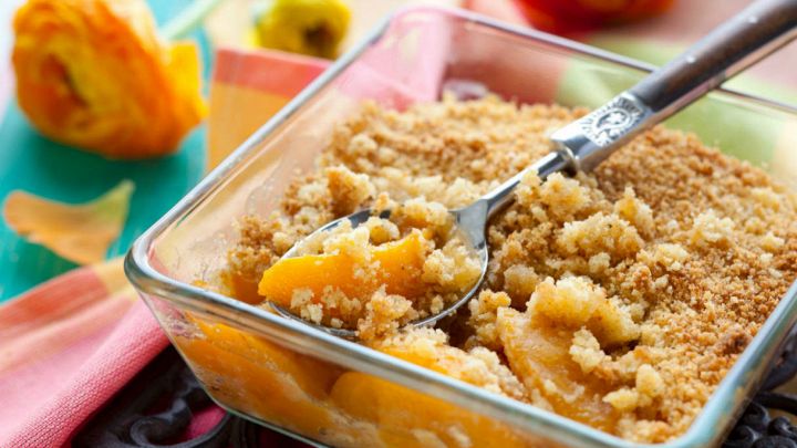 Crumble di pesche