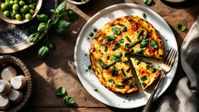 Frittata con fagiolini