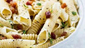 Garganelli con pancetta