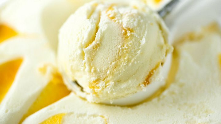 Gelato al mango e yogurt