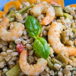 insalata-farro-fagiolini-gamberetti