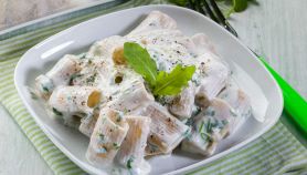 Pasta panna e gorgonzola con rucola