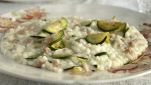 Risotto con zucchine, pancetta e taleggio