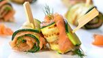 Rotolini di zucchine e salmone