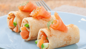 Rotolini salmone e philadelphia