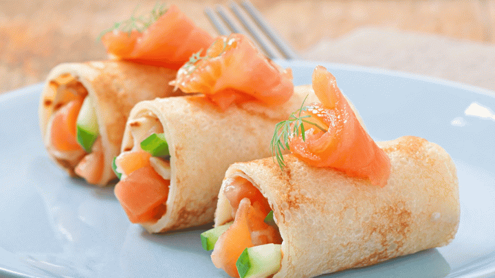 Rotolini salmone e philadelphia