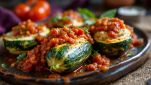 Zucchine ripiene di carne