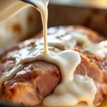 Latte sulla carne per la cottura