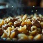 fegati di pollo in padella con cipolla tritata