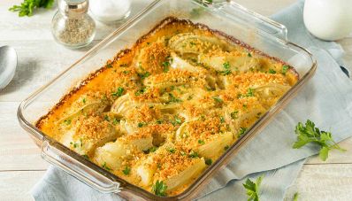 Finocchi gratinati al forno senza besciamella