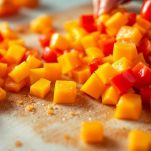 La pulitura dei peperoni