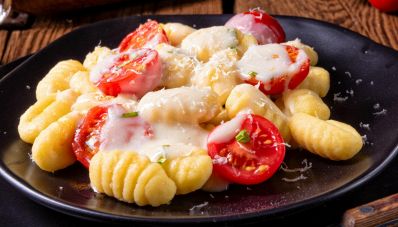 Gnocchi pomodorini e mozzarella