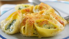 Lumaconi gratinati con spinaci e ricotta