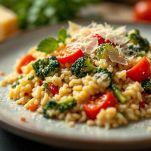 Risotto con verdure pronto