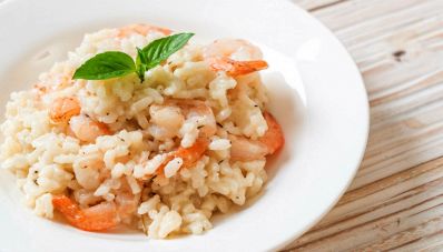 Risotto mazzancolle e menta