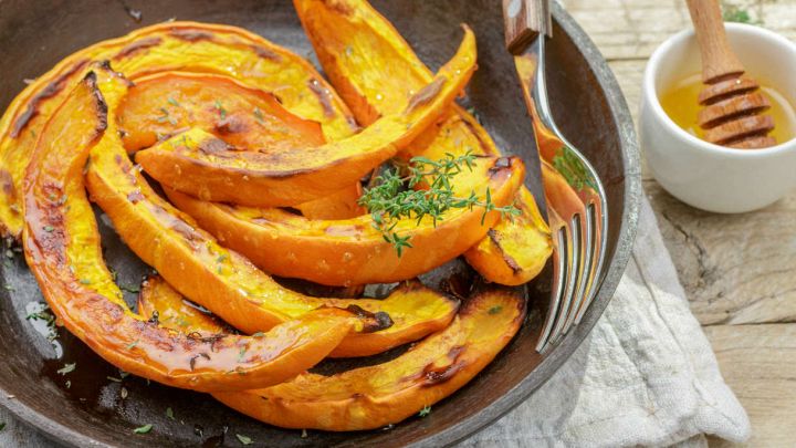 Zucca al forno con timo e miele