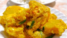 Zucca con uova strapazzate