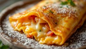 Crespelle con prosciutto e formaggio