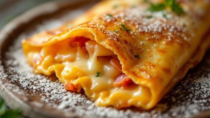 Crespelle con prosciutto e formaggio