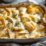 Crespelle con prosciutto e formaggio da infornare