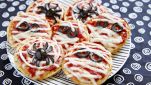 Pizzette Ragno e Mummie per Halloween