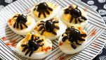 Uova alla Diavola con Ragno per Halloween