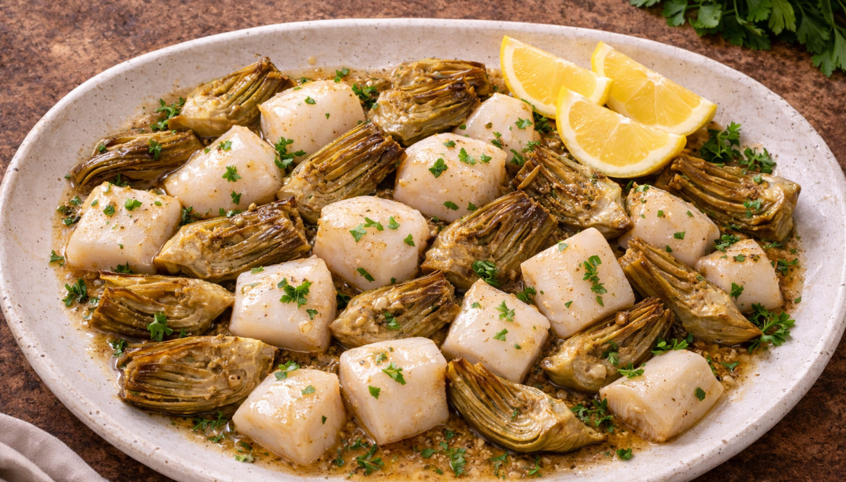 Seppie con carciofi