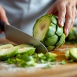 pulizia dei carciofi