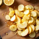 mele tagliate per fare la torta