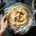 Gelato al cioccolato in freezer