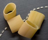 I mezzi paccheri rigati assorbono molto bene il condimento, e per questo si adattano soprattutto ai sughi di pesce: ecco come valorizzarli al meglio