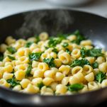 tocchi finali per le orecchiette alle cime di rapa