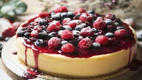 Cheesecake fredda ai frutti di bosco