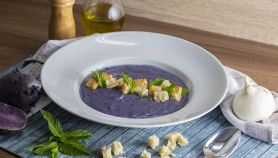 Vellutata di patata viola